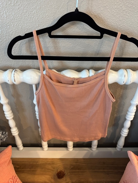 SKIMS Tops - SKIMS Peach Ribbed Camisole Tank